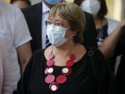 Tras afirmar que votará por el “Apruebo” a la Constitución, Michelle Bachelet llegó a Chile
