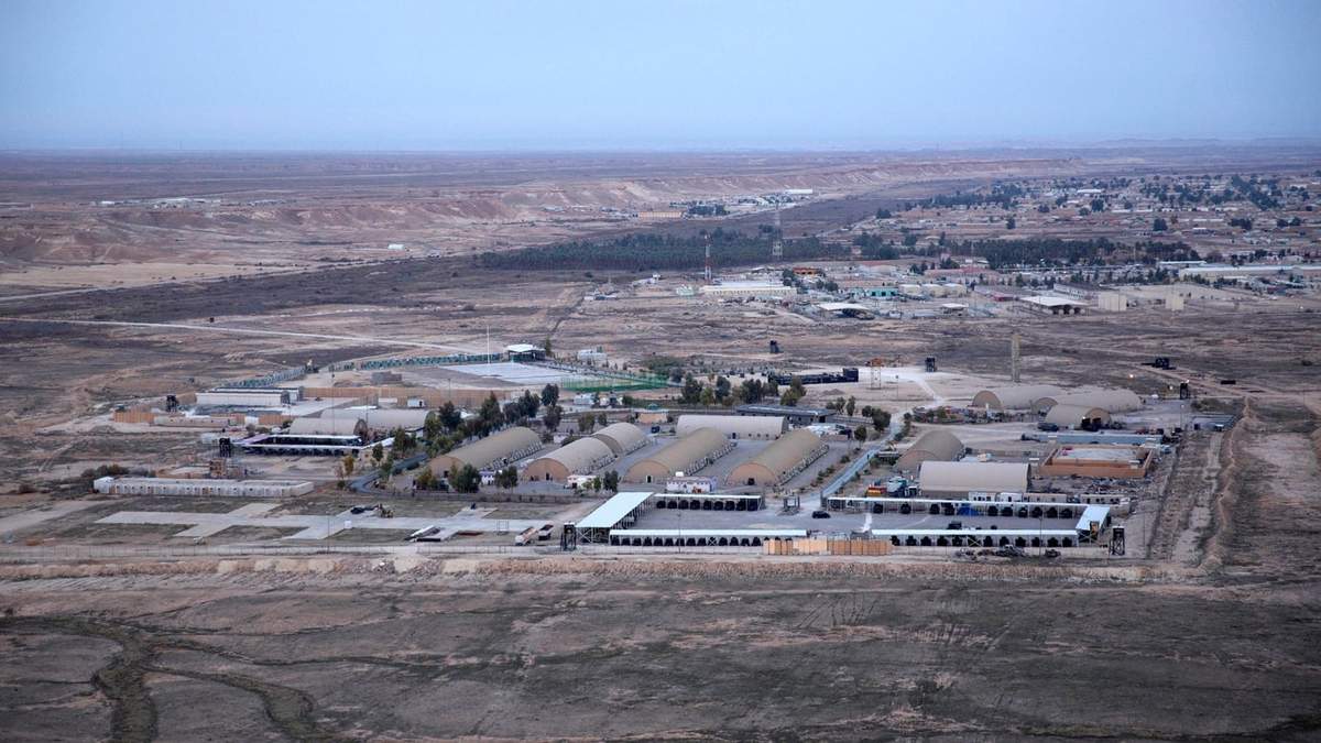La base militar de Estados Unidos que fue atacada por Irán. Fuente: (Twitter)