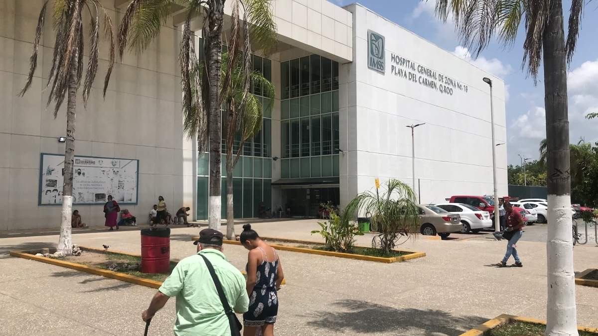 El Hospital General de Zona 18 del IMSS en Playa del Carmen, donde ocurrió el accidente