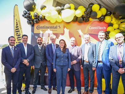 Gobernadora Teresa Jiménez inaugura segunda planta de Continental en Aguascalientes