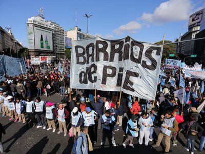 Barrios de Pie vuelve a marchar en la 9 de Julio
