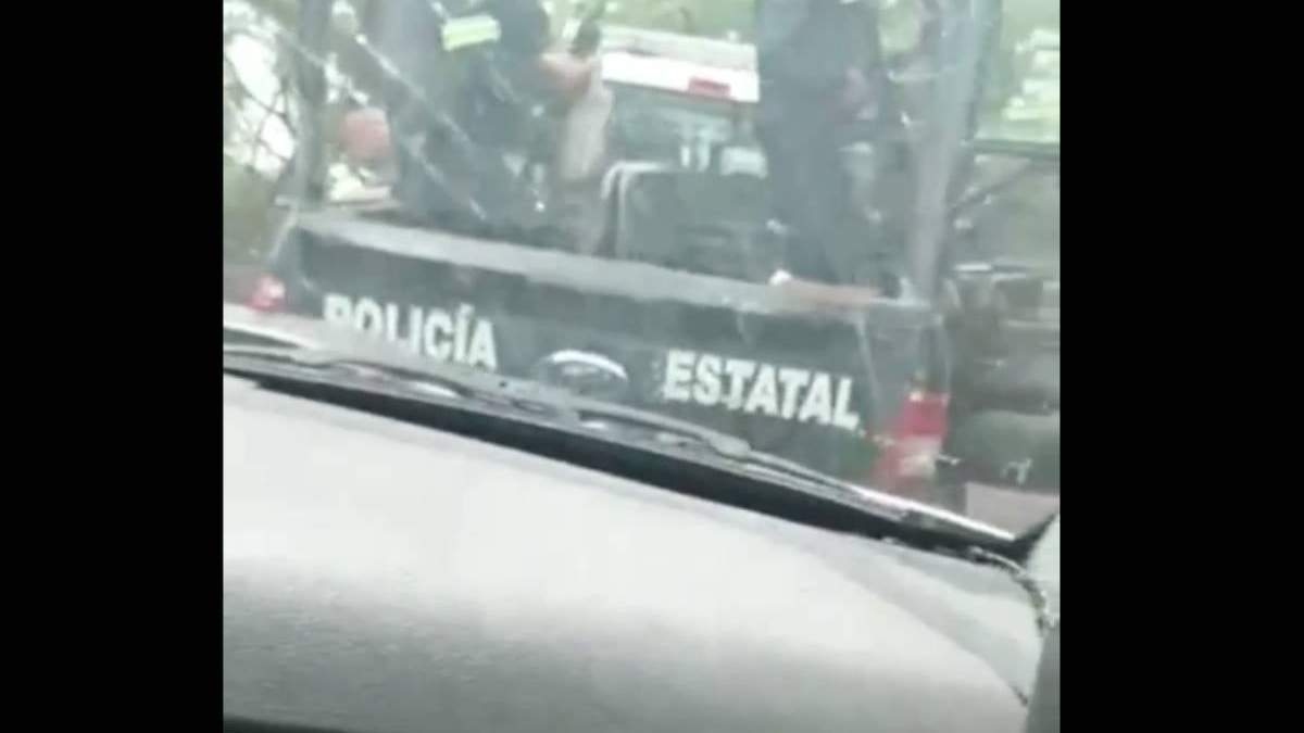 En redes sociales circularon imágenes de lo ocurrido la tarde de este jueves en Otzoloapan
