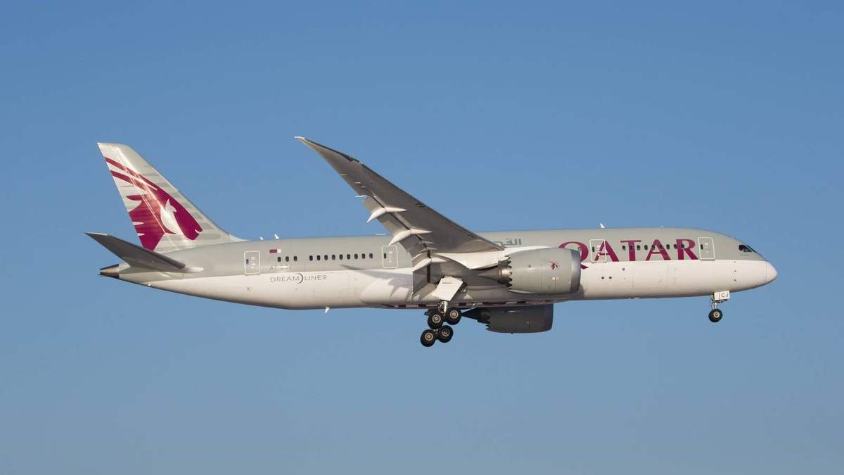 Imagen de archivo de un avión de Qatar Airways