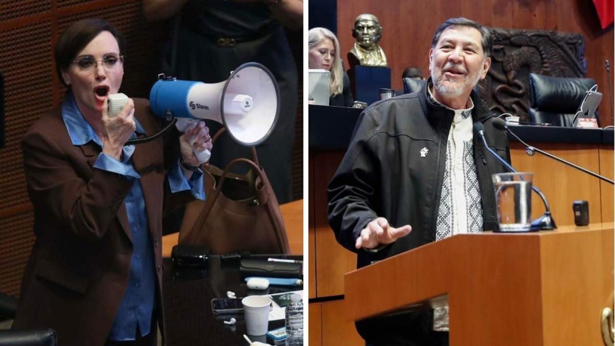 Lilly Téllez y Gerardo Fernández Noroña