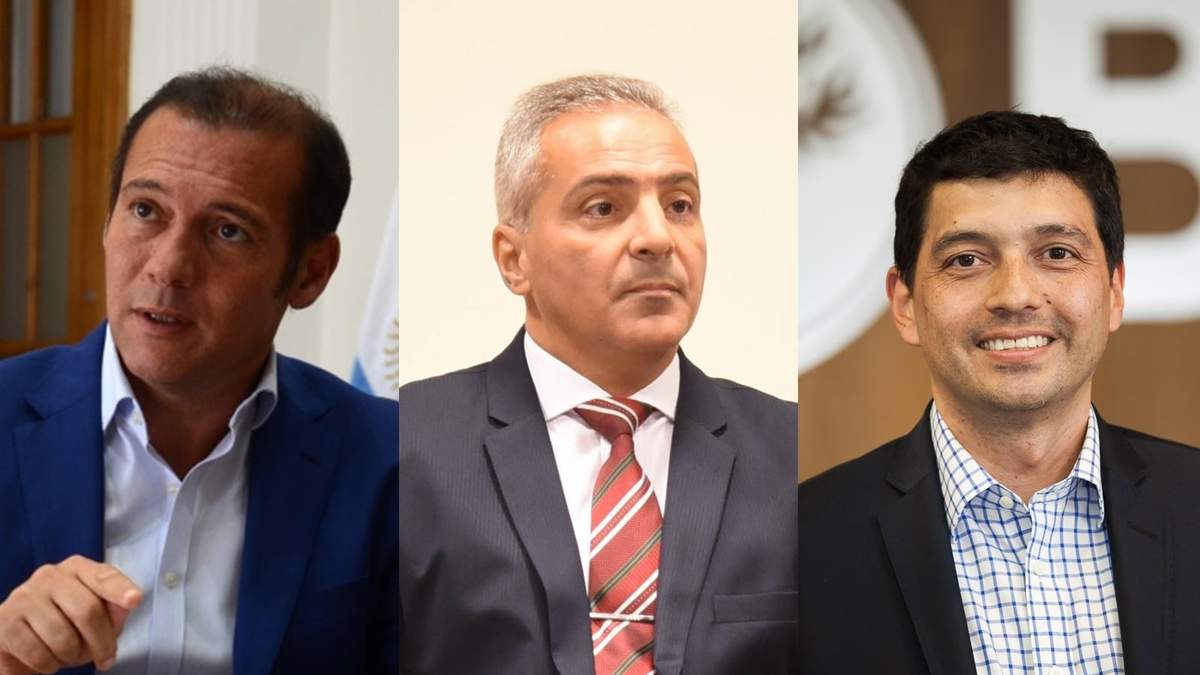 Omar Gutiérrez, Germán Busamia y Marcos Koopmann. Fuente: (Minuto Neuquén)