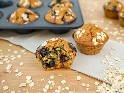 Muffins de avena y arándanos: armate la merienda de este finde con esta receta casera que vas a amar