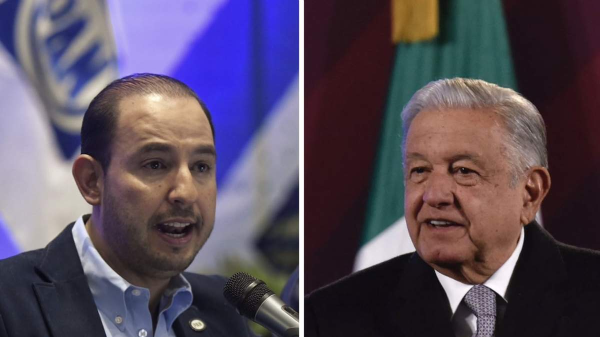 El líder de PAN y el presidente López Obrador