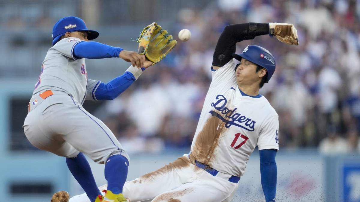 Shohei Ohtani, al momento de ser atrapado