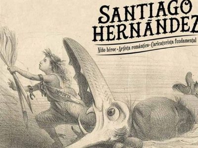 El caricaturista Santiago Hernández en el Museo del Estanquillo