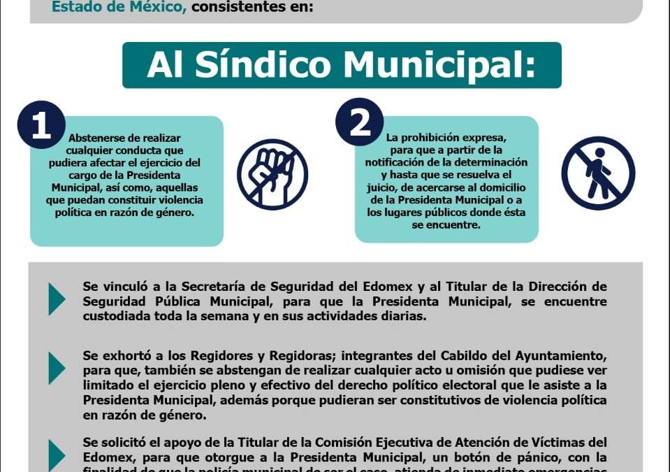 Medidas de protección para alcaldesa de Amanalco
