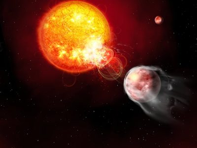 Un exoplaneta gigante desató furiosas llamaradas en su estrella