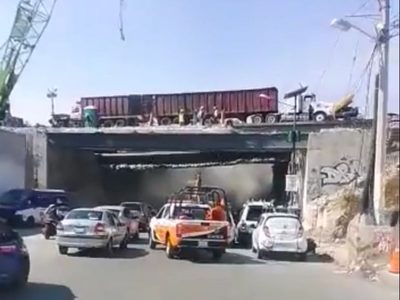 La SICT da su versión sobre supuesto desprendimiento de trabe en un puente de la México-Pachuca