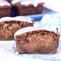 Cuadrados de manzana sin harina, superhúmedos y muy fáciles de hacer