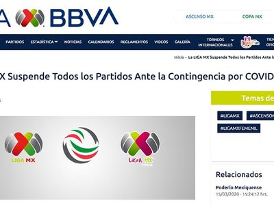 Suspenden todos los partidos de futbol por pandemia de Covid-19