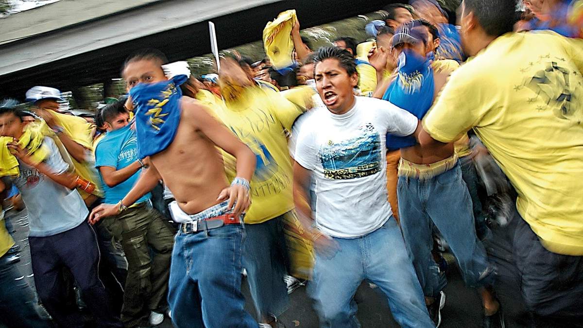 Porras del América. Riesgo en las gradas