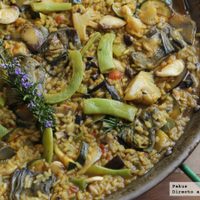 Espectacular paella de verduras