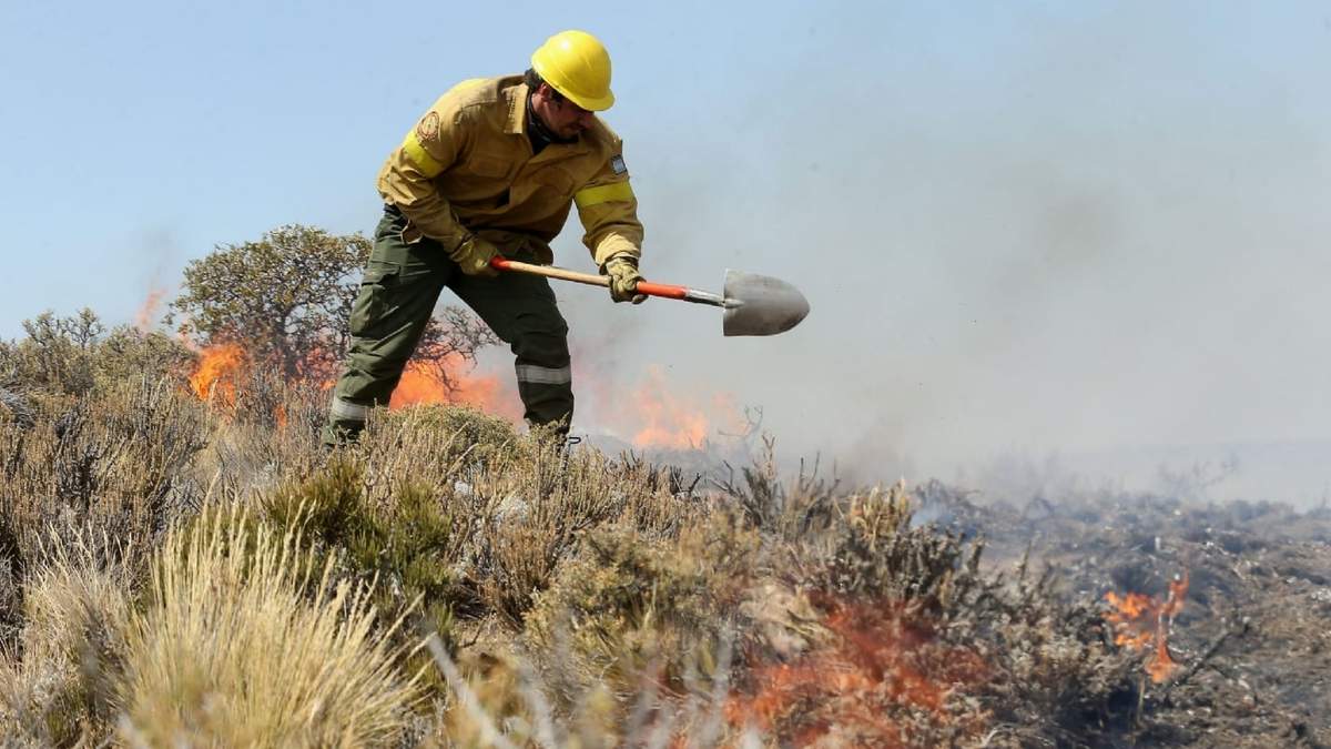 Incendio Piedra del Águila. Fuente: (Twitter)