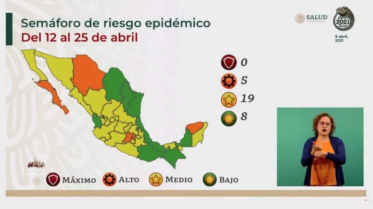 Esta vez Jalisco pasó de verde a amarillo