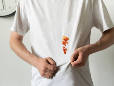 El secreto para sacar manchas de salsa de tu ropa sin esfuerzo y con solo 2 ingredientes