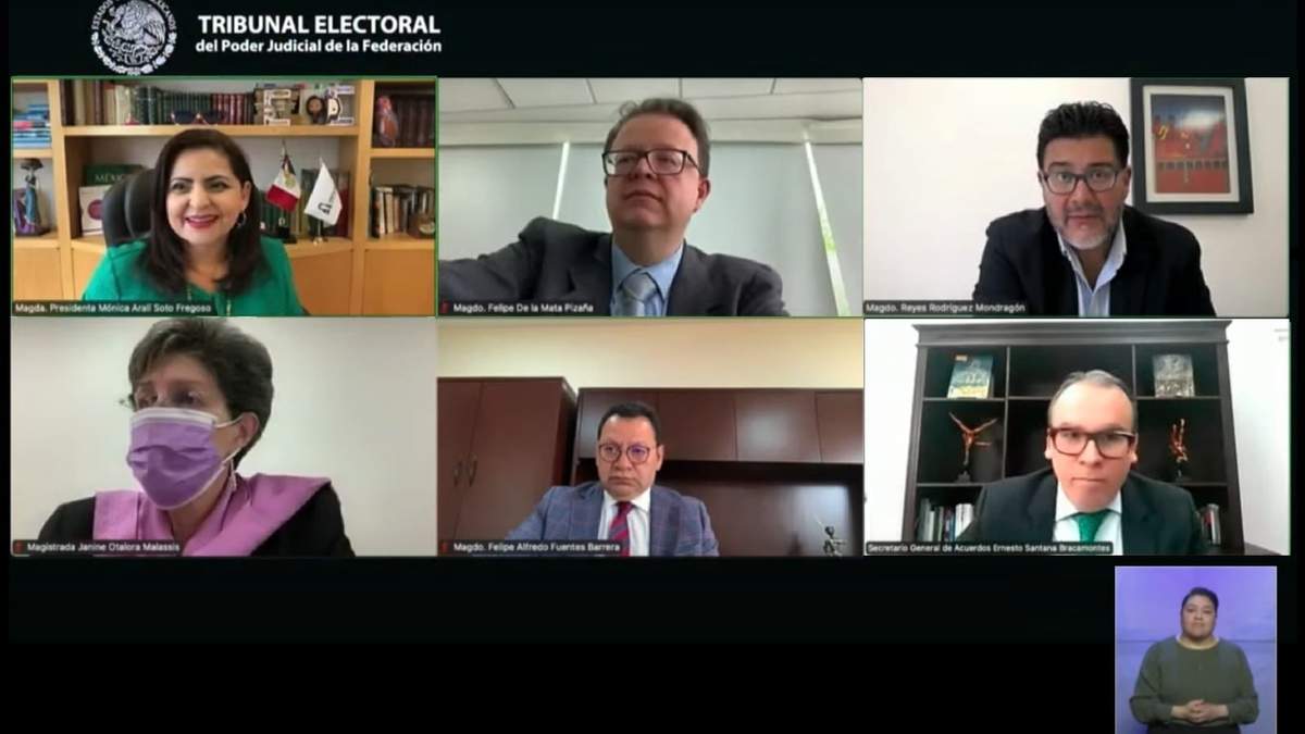 La Sala Superior del TEPJF sesionó de manera virtual este martes