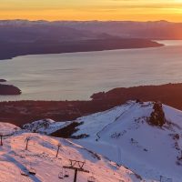 Mirá cómo nevó en la ciudad más turística de la Patagonia