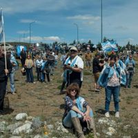 Ciudadanos de San Carlos de Bariloche se manifestaron en contra del Gobierno nacional