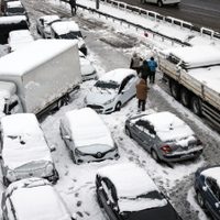 Las increíbles imágenes de las nevadas que taparon a Grecia y Turquía