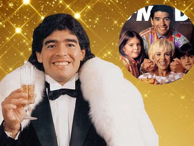 La mayor debilidad de Diego Maradona: sus mejores looks de Versace