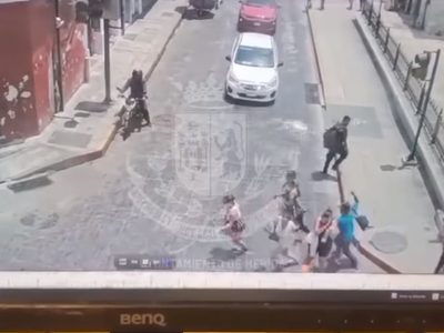 Sujeto ataca con un hacha a una turista canadiense en Mérida (Video)