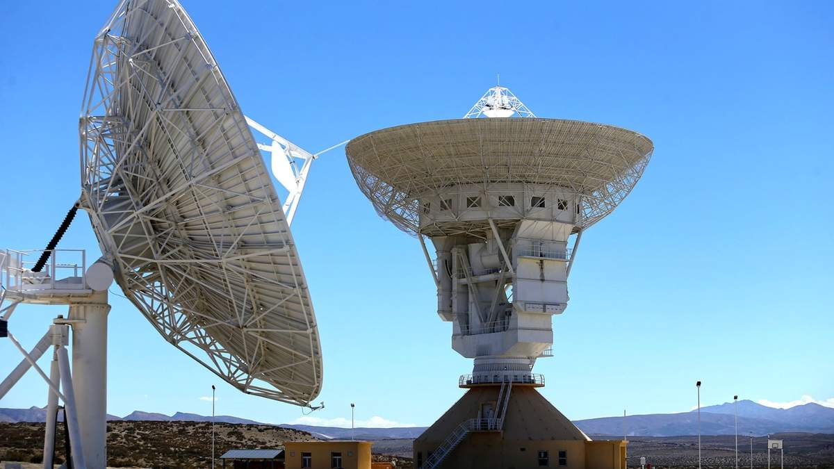 Estación espacial China en Bajada del Agrio, provincia de Neuquén. Fuente: (Twitter)