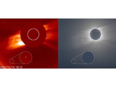 Un cometa recién descubierto fue visto durante el eclipse solar total