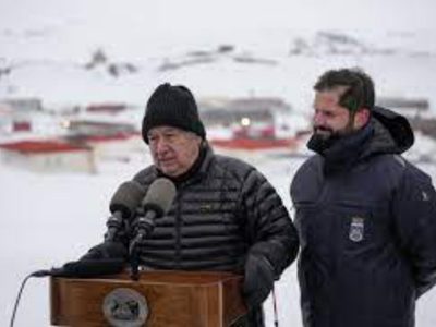 Boric y Guterres vuelven de Antártida, llaman a líderes globales asumir responsabilidades climáticas