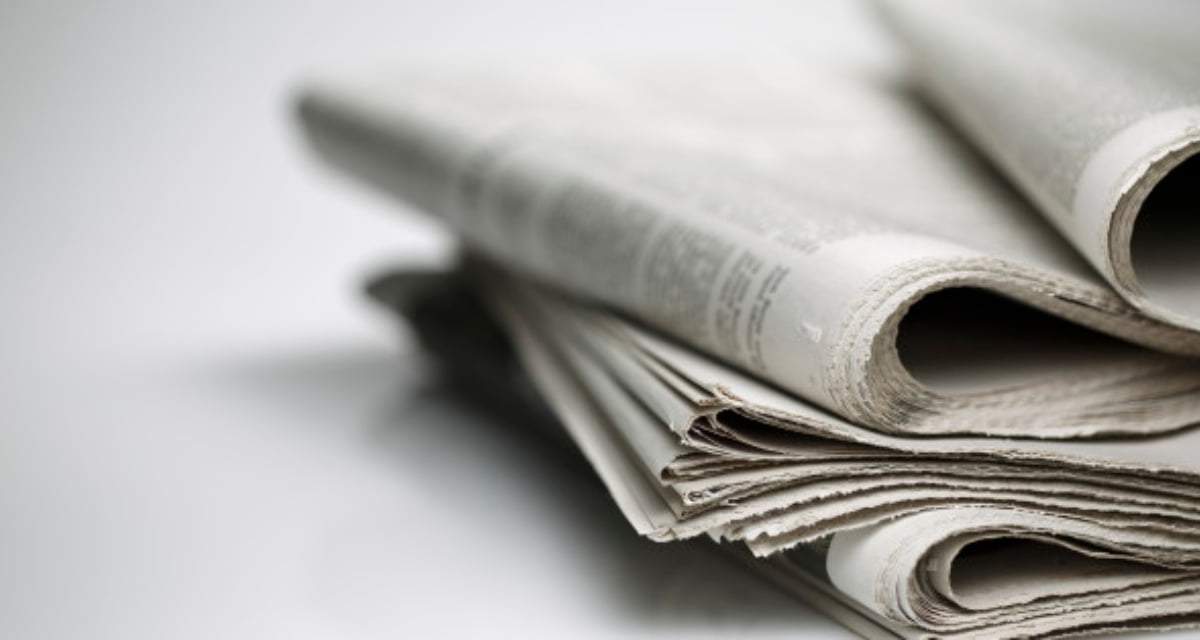 Papel de diario. Fuente: (Instagram)