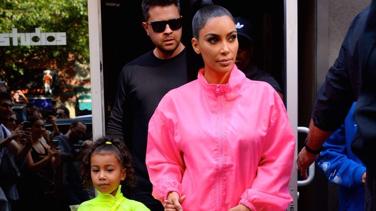 Kim Kardashian y North. Fuente: (Instagram)