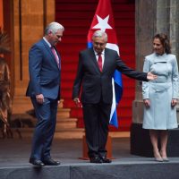 AMLO recibe en Palacio Nacional al presidente de Cuba, Miguel Mario Díaz-Canel