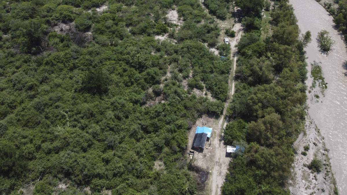 En una imagen aérea, el predio asegurado se expone como de difícil acceso.