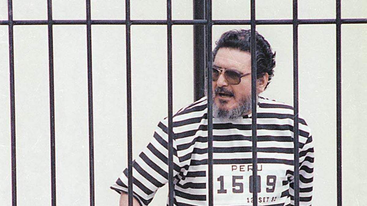 Fotografía de Abimael Guzmán tomada en el año 2000