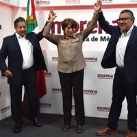 Delfina Gómez será precandidata única al Edomex; da encargos a Horacio Duarte e Higinio Martínez