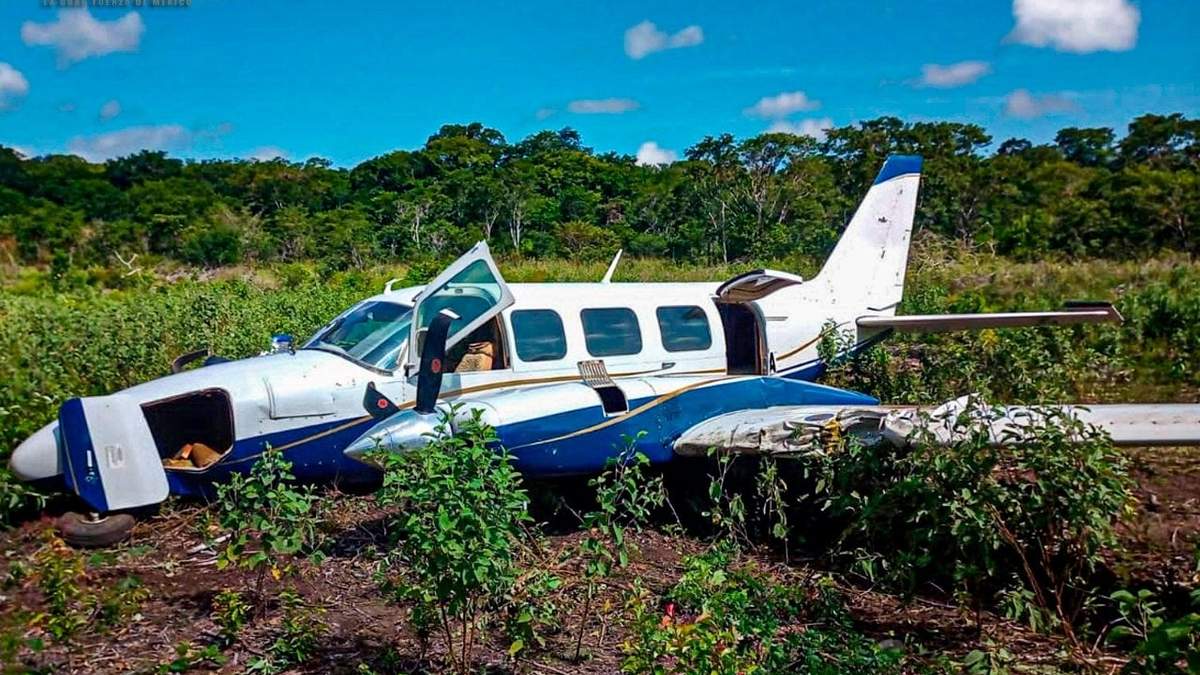 La aeronave detenida