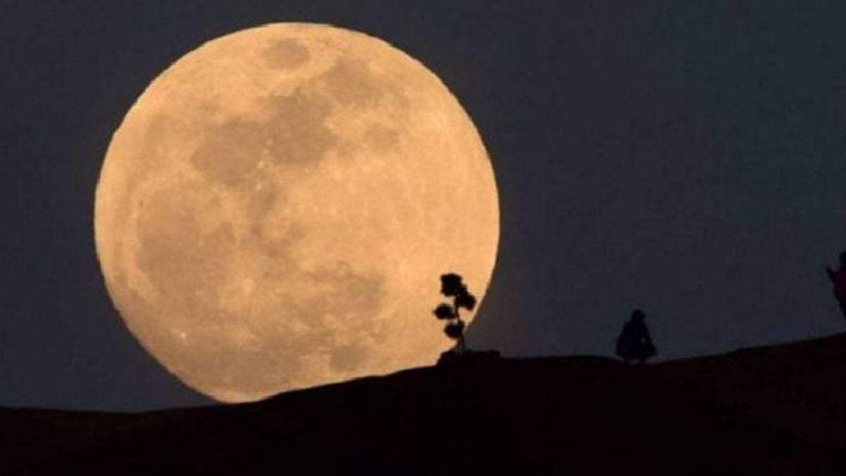 Superluna y lluvia de estrellas para ver desde casa. Fuente:(Twitter)