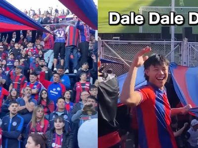 Es japonés, quiso practicar su español con un desconocido y terminó en la hinchada de San Lorenzo