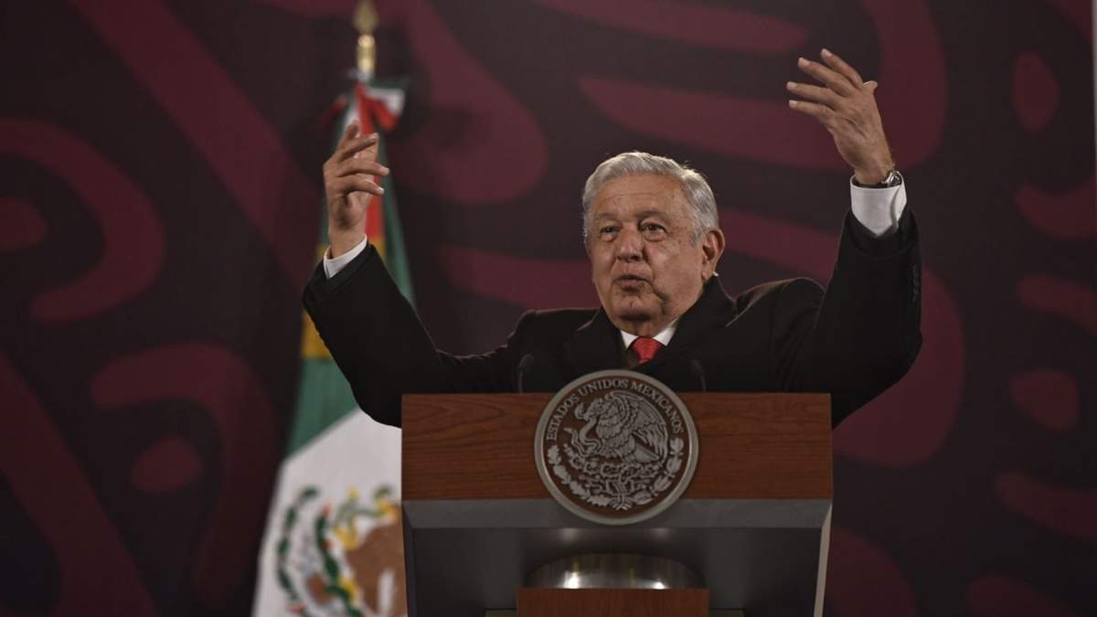 El presidente Andrés Manuel López Obrador en la conferencia mañanera