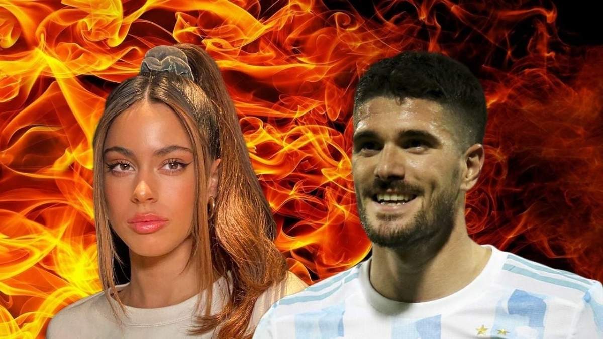 Rodrigo De Paul y Tini Stoessel. Fuente: (Twitter)