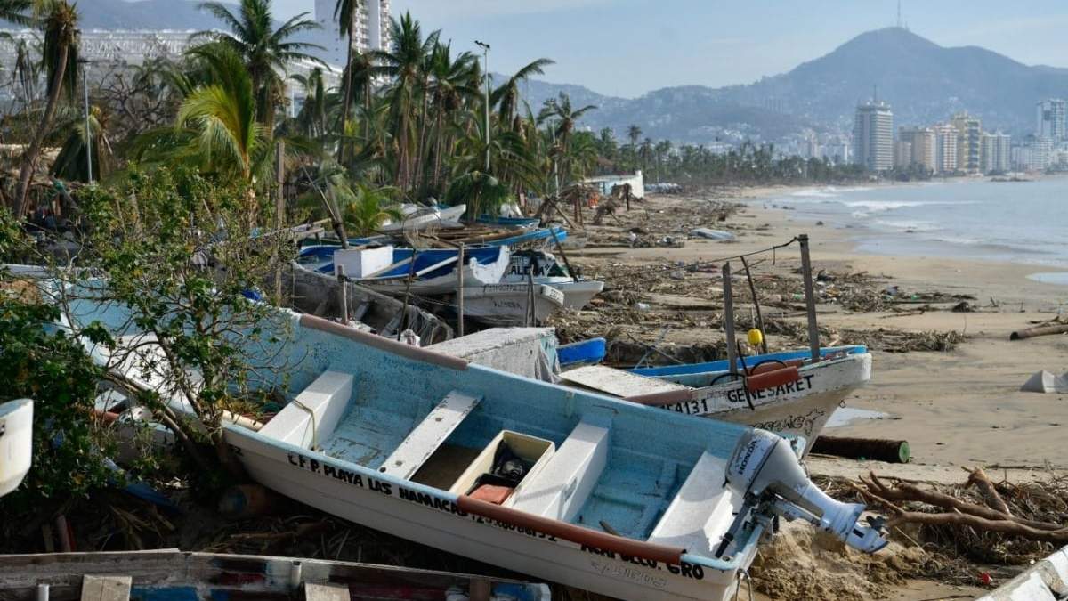 Daños por el huracán Otis en Acapulco