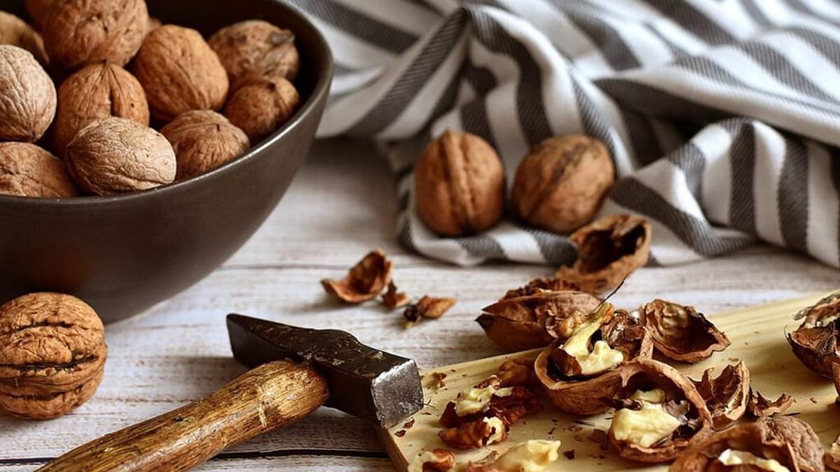 Cáscaras de nueces. Fuente: (X)