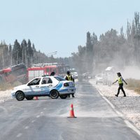 Chocaron dos vehículos en la Ruta 151 en Cipolletti