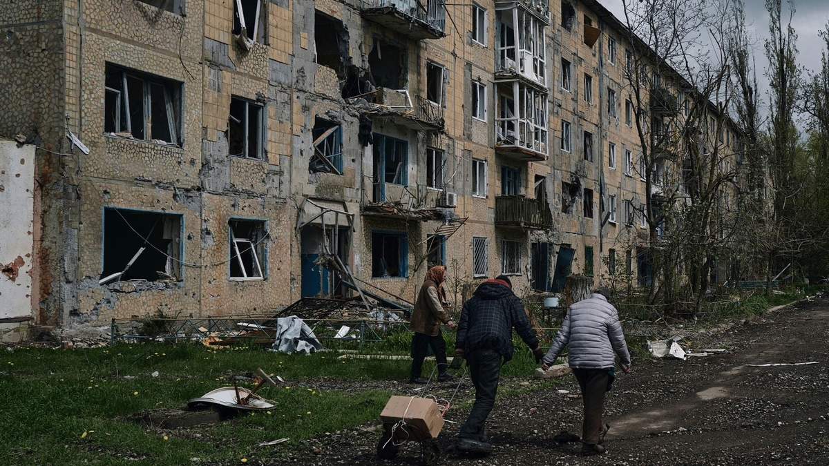 Edificios devastados en Ucrania