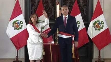 Dina Boluarte, presidenta de Perú
