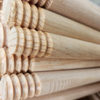 Con una tabla de madera y palos de escoba viejos, hacé este precioso soporte para tus plantas de interior