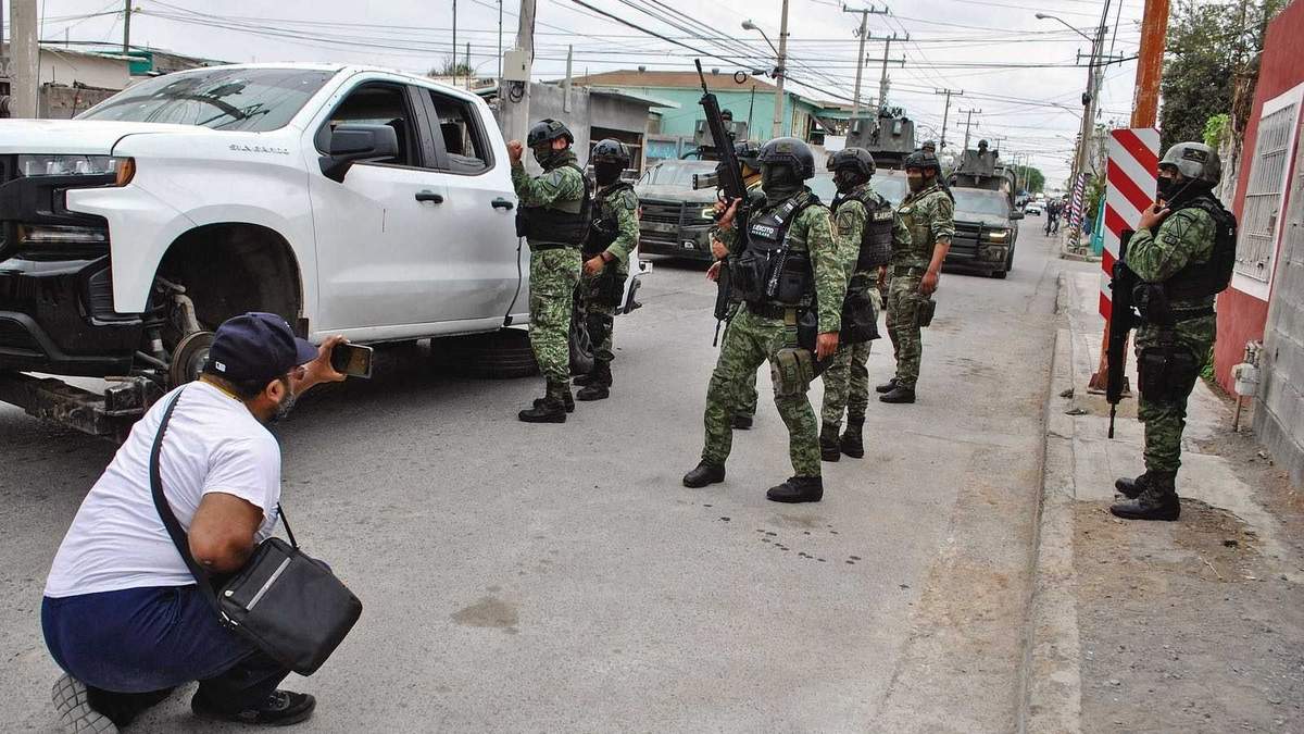La camioneta en la que viajaban los jóvenes